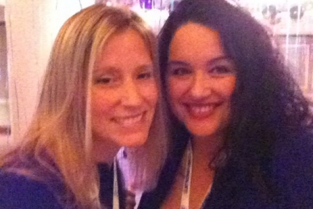 Kathy and Joelle at BlogHer NYC, 2010